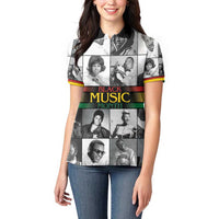 African-American Black Music Month Women Polo Shirt Legends Tribute