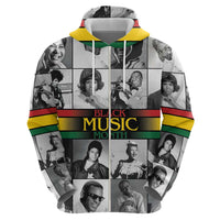 African-American Black Music Month Zip Hoodie Legends Tribute