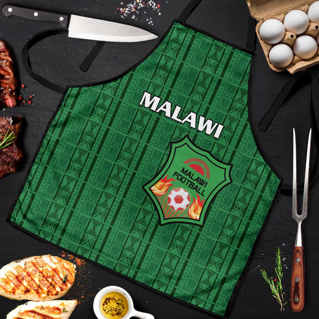 Malawi Football Apron Come On Flames - Green - Wonder Print Shop
