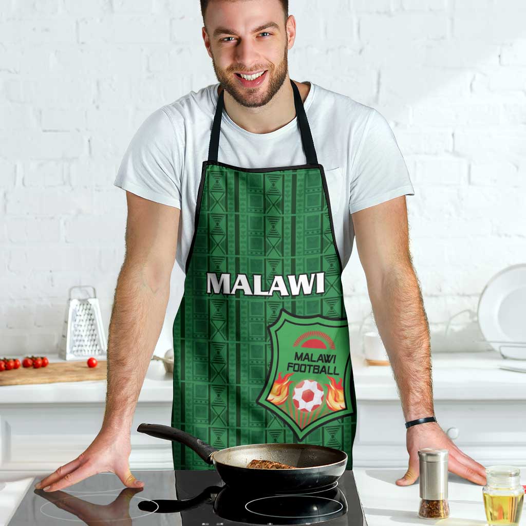 Malawi Football Apron Come On Flames - Green - Wonder Print Shop