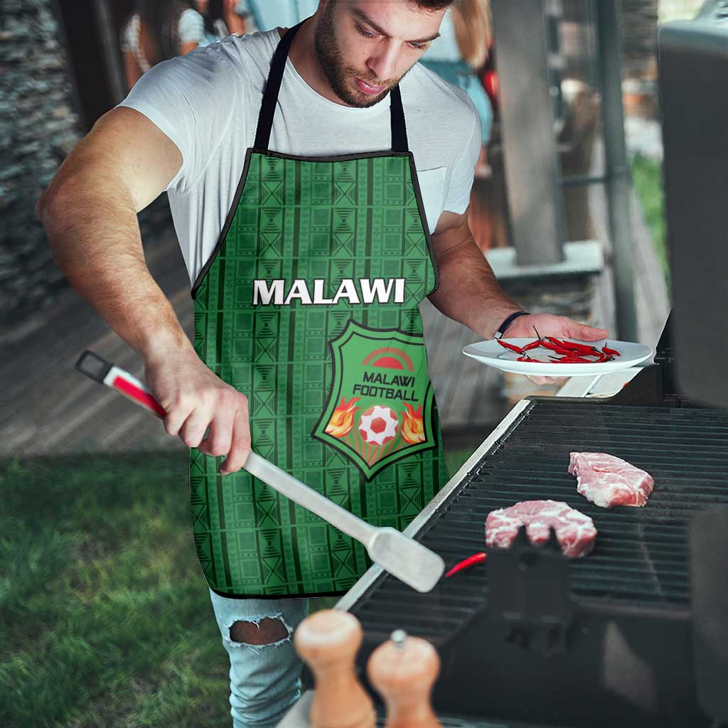 Malawi Football Apron Come On Flames - Green - Wonder Print Shop