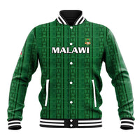 Custom Malawi Football Baseball Jacket Come On Flames - Green - Wonder Print Shop