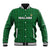 Custom Malawi Football Baseball Jacket Come On Flames - Green - Wonder Print Shop