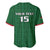 Custom Malawi Football Baseball Jersey Come On Flames - Green - Wonder Print Shop