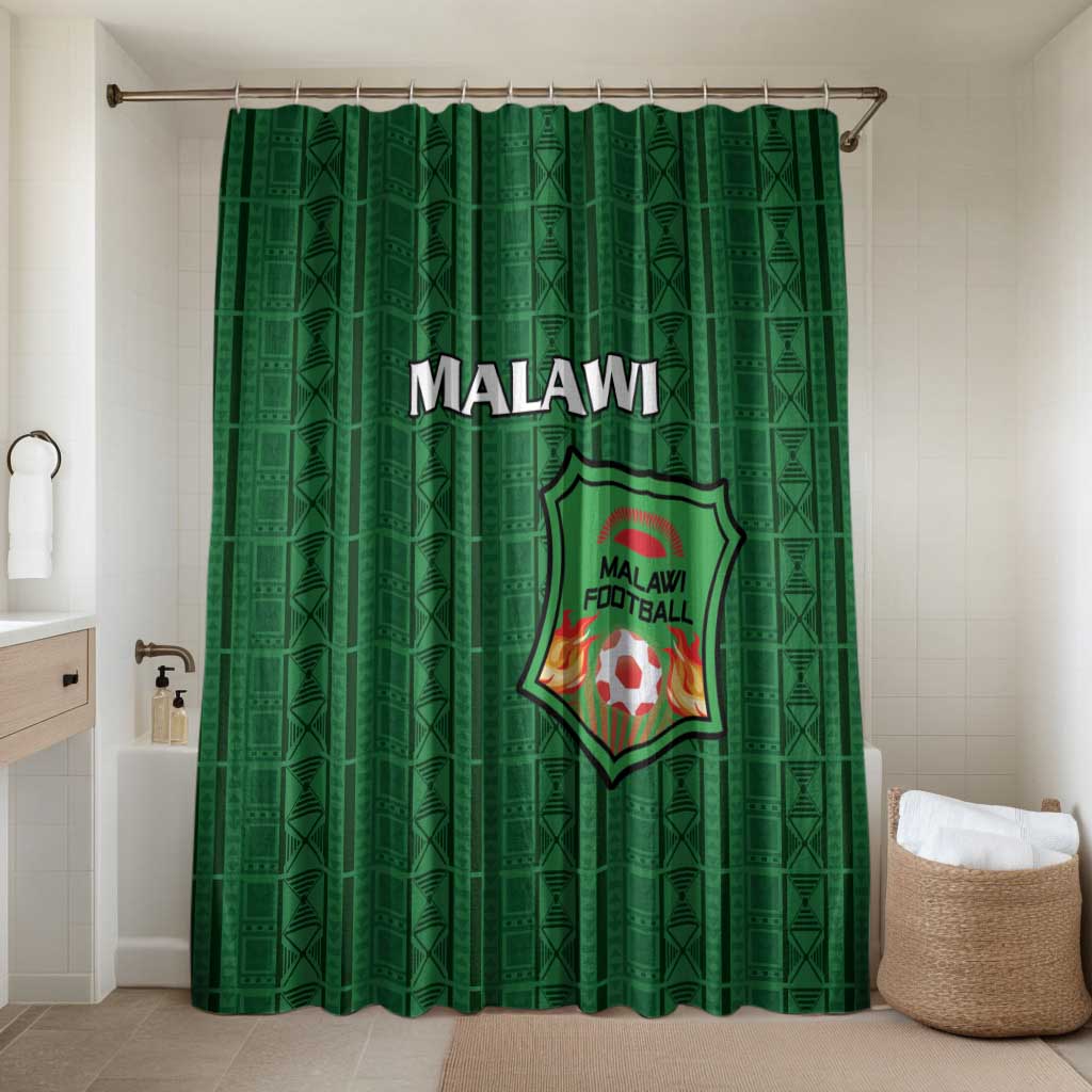 Malawi Football Bathroom Set Come On Flames - Green - Wonder Print Shop
