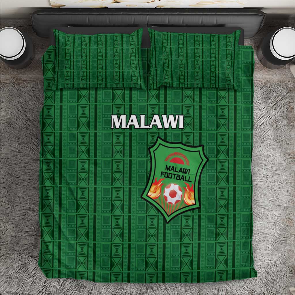 Malawi Football Bedding Set Come On Flames - Green - Wonder Print Shop