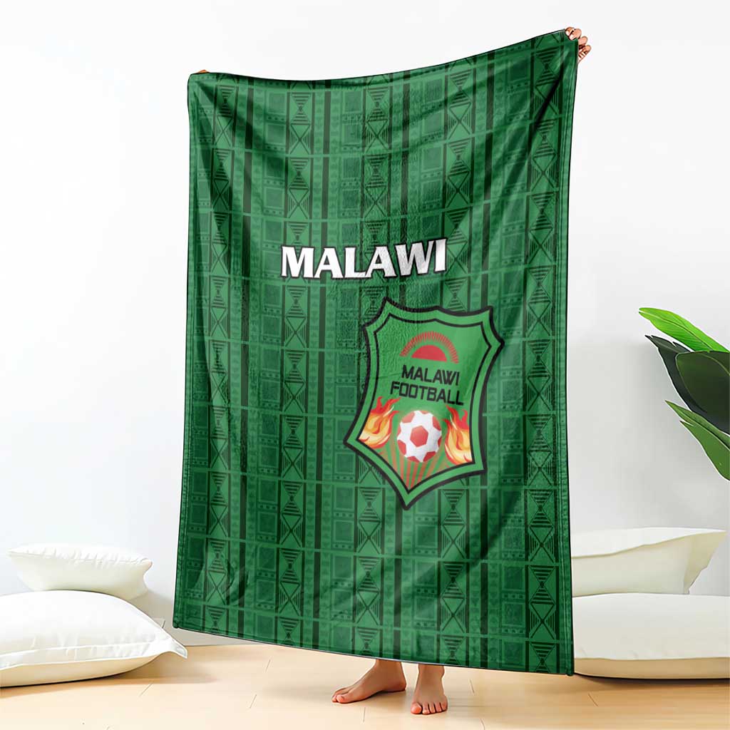 Malawi Football Blanket Come On Flames - Green - Wonder Print Shop