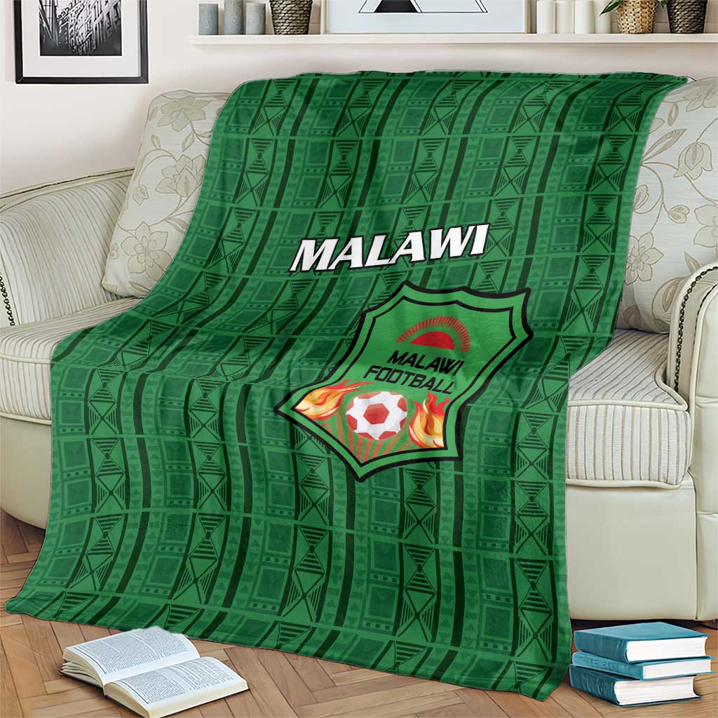 Malawi Football Blanket Come On Flames - Green - Wonder Print Shop