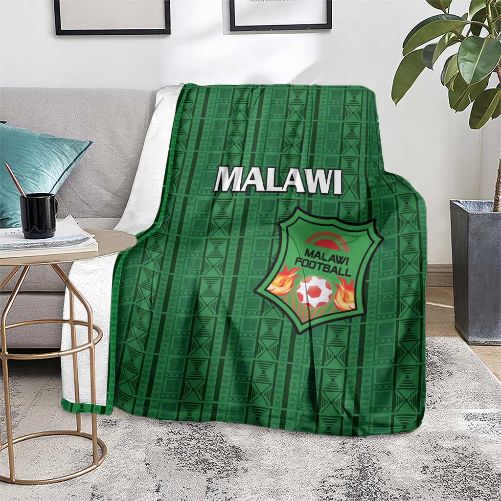 Malawi Football Blanket Come On Flames - Green - Wonder Print Shop