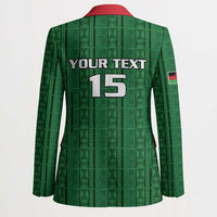 Custom Malawi Football Blazer Come On Flames - Green - Wonder Print Shop