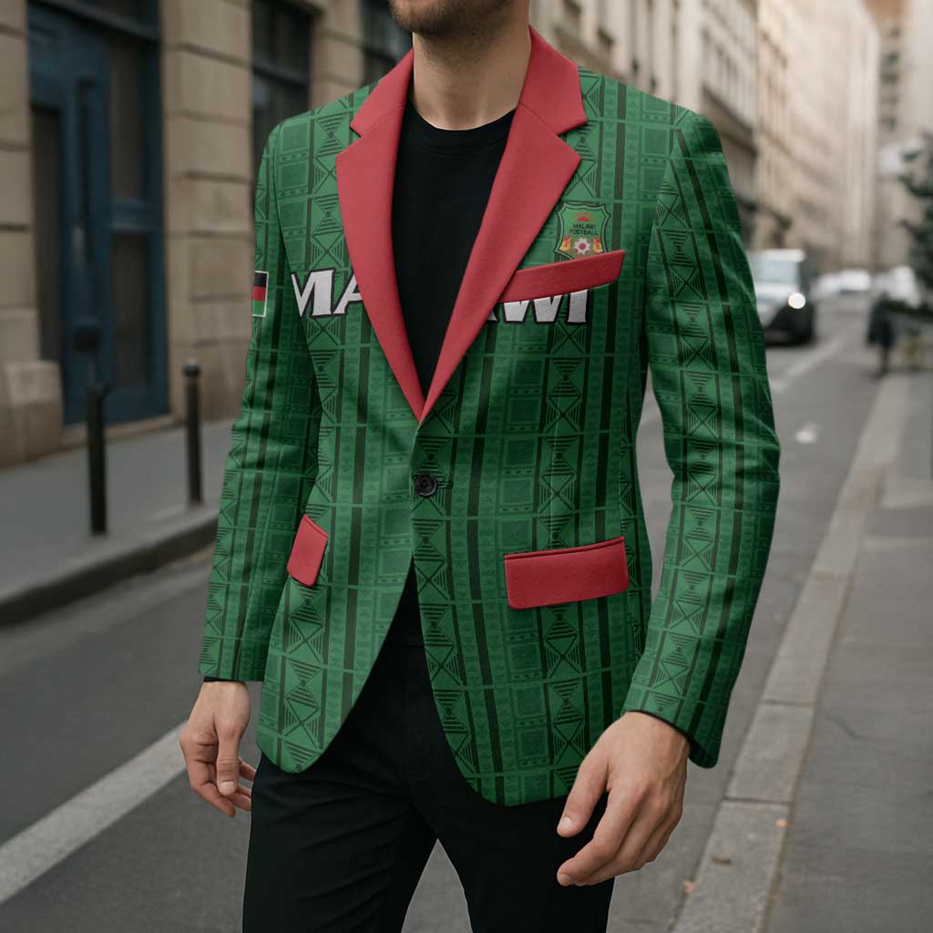 Custom Malawi Football Blazer Come On Flames - Green - Wonder Print Shop