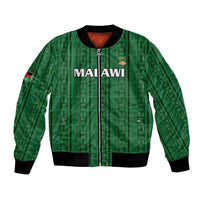 Custom Malawi Football Bomber Jacket Come On Flames - Green - Wonder Print Shop