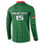 Custom Malawi Football Button Sweatshirt Come On Flames - Green - Wonder Print Shop