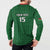 Custom Malawi Football Button Sweatshirt Come On Flames - Green - Wonder Print Shop