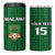 Custom Malawi Football 4 in 1 Can Cooler Tumbler Come On Flames - Green - Wonder Print Shop