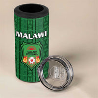 Custom Malawi Football 4 in 1 Can Cooler Tumbler Come On Flames - Green - Wonder Print Shop