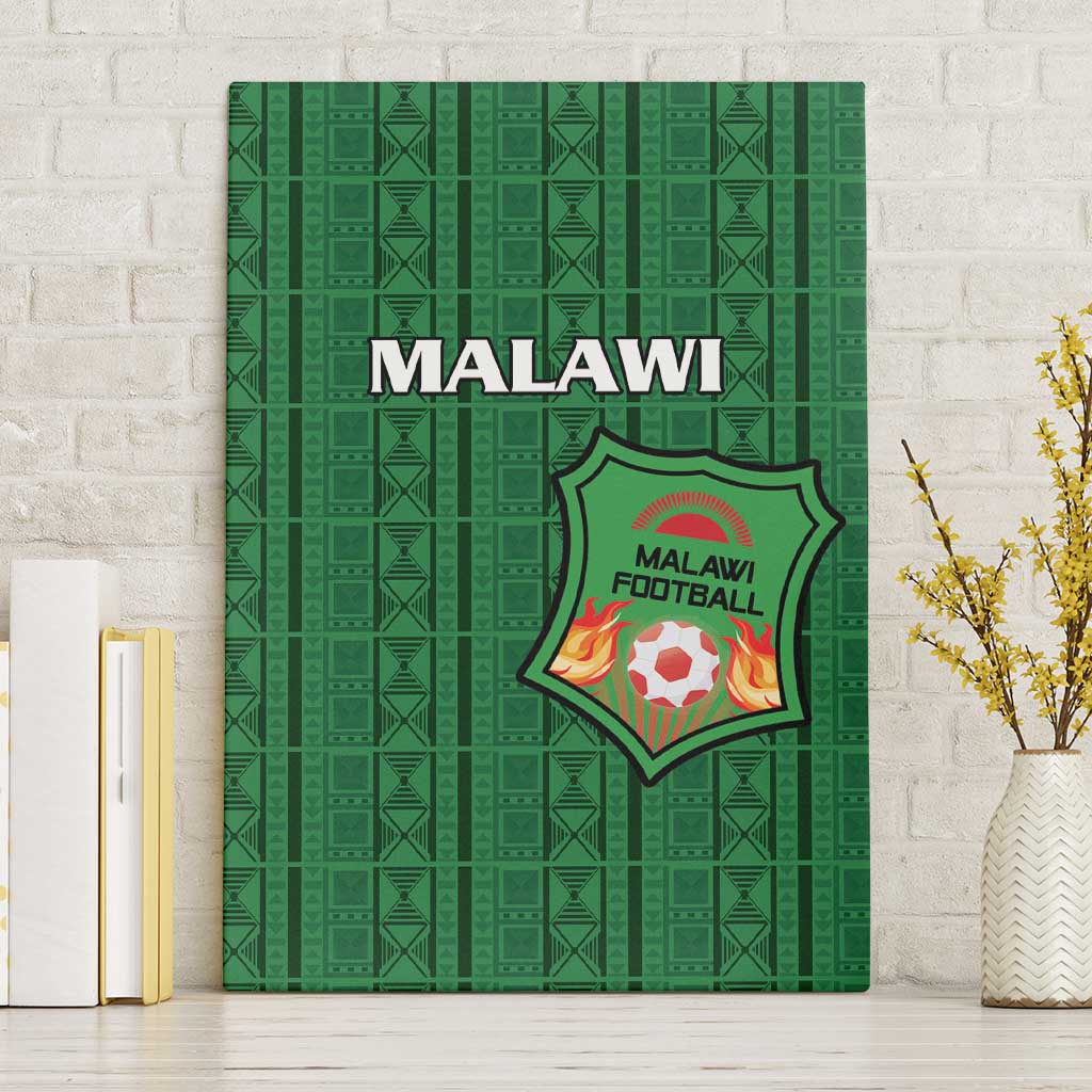 Malawi Football Canvas Wall Art Come On Flames - Green - Wonder Print Shop