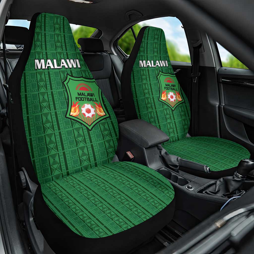 Malawi Football Car Seat Cover Come On Flames - Green - Wonder Print Shop