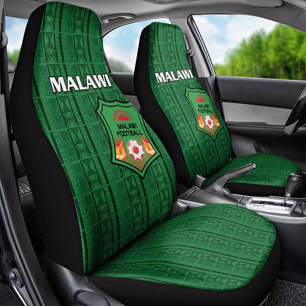 Malawi Football Car Seat Cover Come On Flames - Green - Wonder Print Shop