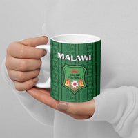 Custom Malawi Football Ceramic Mug Come On Flames - Green - Wonder Print Shop