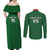 Custom Malawi Football Couples Matching Off Shoulder Maxi Dress and Long Sleeve Button Shirt Come On Flames - Green - Wonder Print Shop