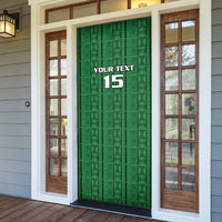 Custom Malawi Football Door Cover Come On Flames - Green - Wonder Print Shop