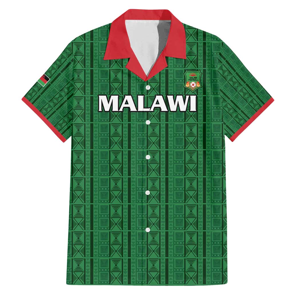 Custom Malawi Football Family Matching Mermaid Dress and Hawaiian Shirt Come On Flames - Green - Wonder Print Shop