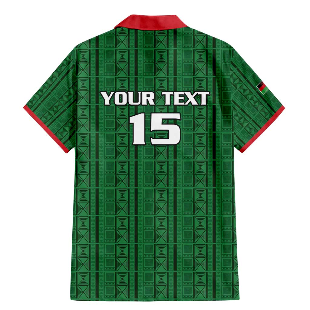 Custom Malawi Football Family Matching Mermaid Dress and Hawaiian Shirt Come On Flames - Green - Wonder Print Shop