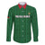 Custom Malawi Football Family Matching Off The Shoulder Long Sleeve Dress and Hawaiian Shirt Come On Flames - Green - Wonder Print Shop