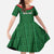 Custom Malawi Football Family Matching Off Shoulder Maxi Dress and Hawaiian Shirt Come On Flames - Green - Wonder Print Shop