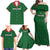Custom Malawi Football Family Matching Off Shoulder Maxi Dress and Hawaiian Shirt Come On Flames - Green - Wonder Print Shop
