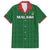 Custom Malawi Football Family Matching Off Shoulder Maxi Dress and Hawaiian Shirt Come On Flames - Green - Wonder Print Shop