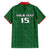Custom Malawi Football Family Matching Off Shoulder Maxi Dress and Hawaiian Shirt Come On Flames - Green - Wonder Print Shop