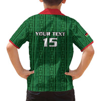 Custom Malawi Football Family Matching Puletasi and Hawaiian Shirt Come On Flames - Green - Wonder Print Shop