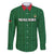 Custom Malawi Football Family Matching Short Sleeve Bodycon Dress and Hawaiian Shirt Come On Flames - Green - Wonder Print Shop
