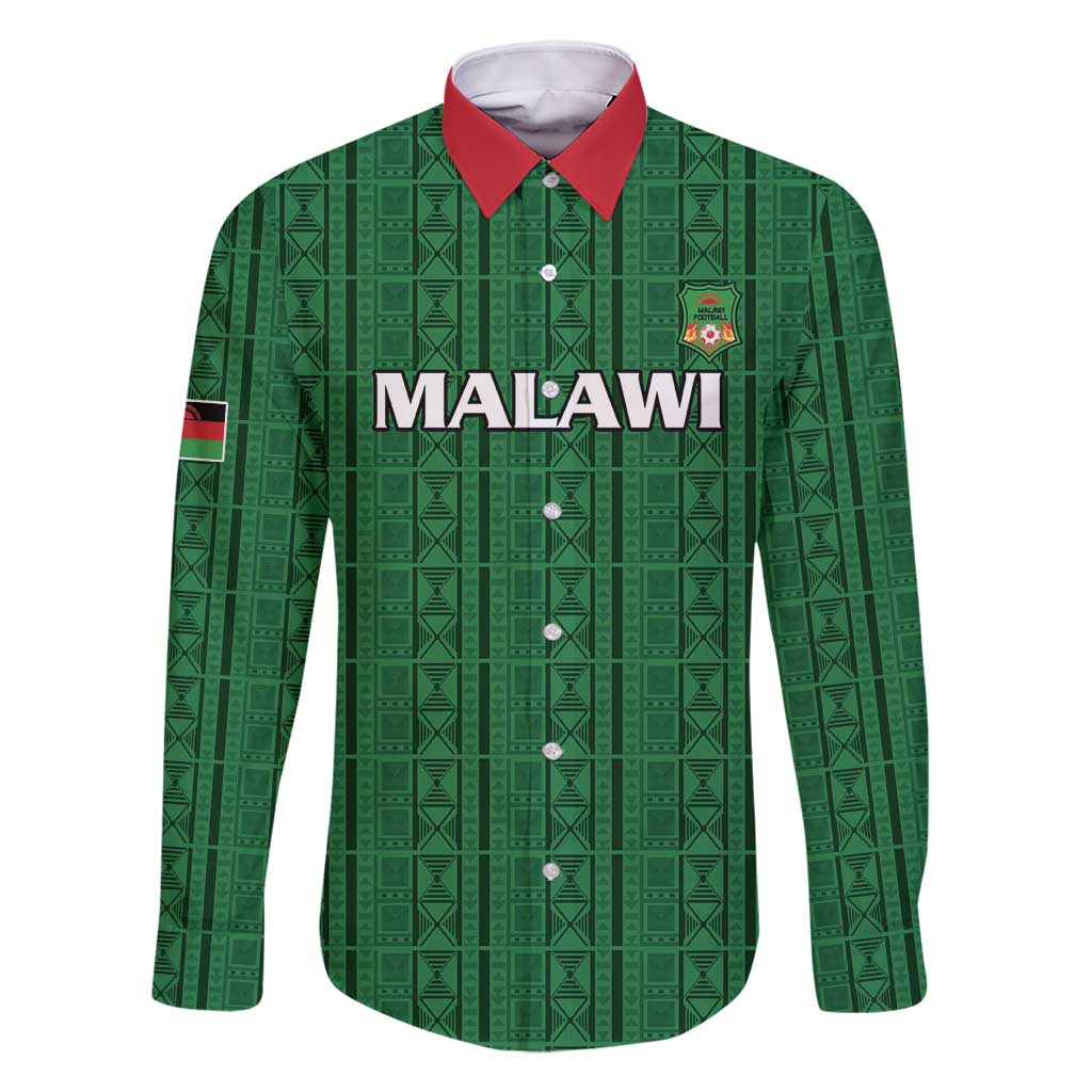Custom Malawi Football Family Matching Summer Maxi Dress and Hawaiian Shirt Come On Flames - Green - Wonder Print Shop