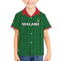 Custom Malawi Football Family Matching Summer Maxi Dress and Hawaiian Shirt Come On Flames - Green - Wonder Print Shop