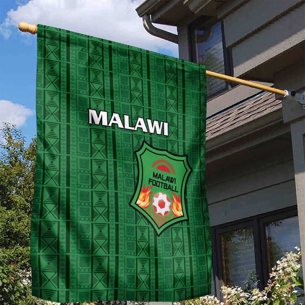 Malawi Football Garden Flag Come On Flames - Green - Wonder Print Shop