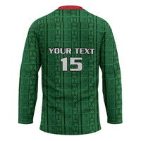 Custom Malawi Football Hockey Jersey Come On Flames - Green - Wonder Print Shop