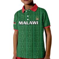 Custom Malawi Football Kid Polo Shirt Come On Flames - Green - Wonder Print Shop