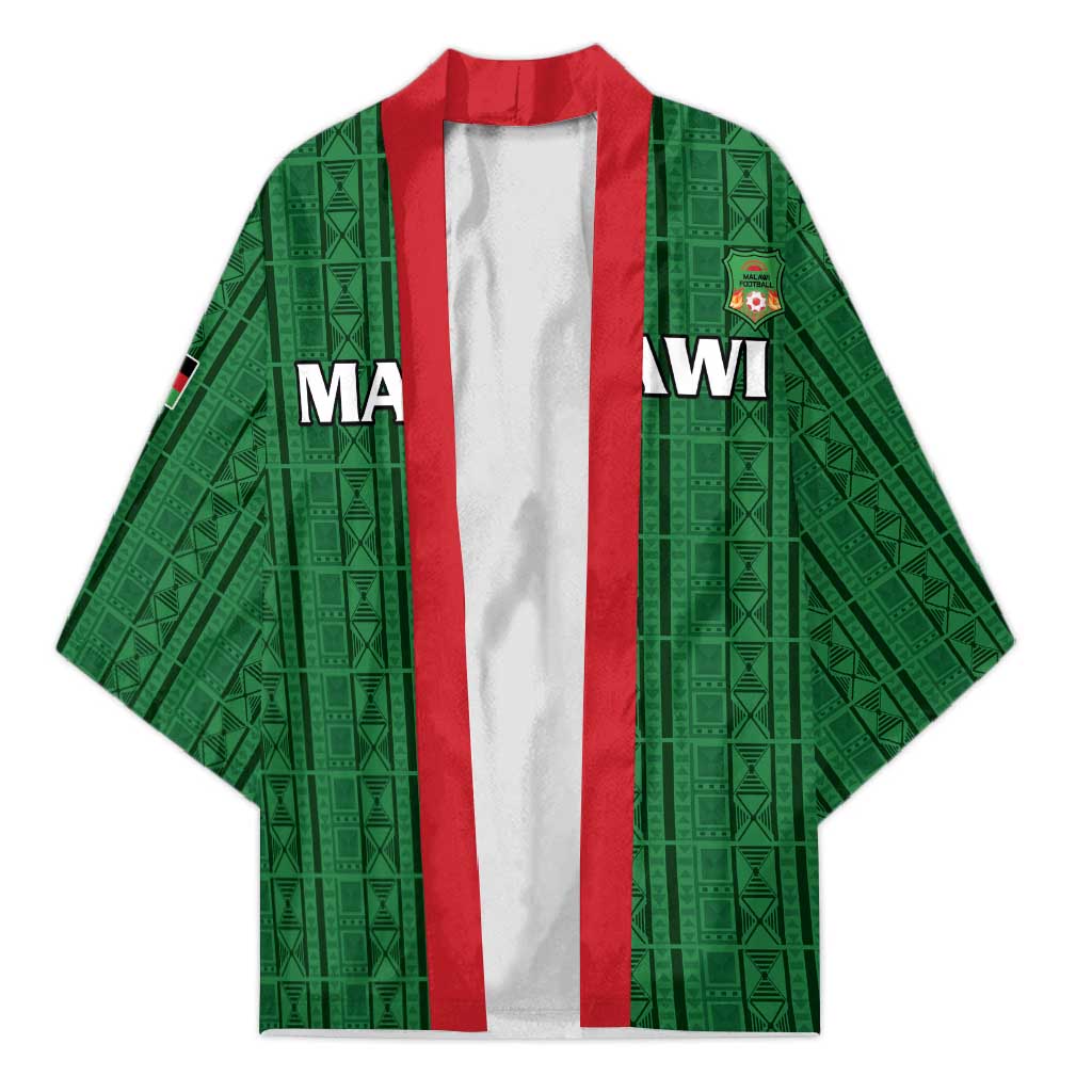 Custom Malawi Football Kimono Come On Flames - Green - Wonder Print Shop
