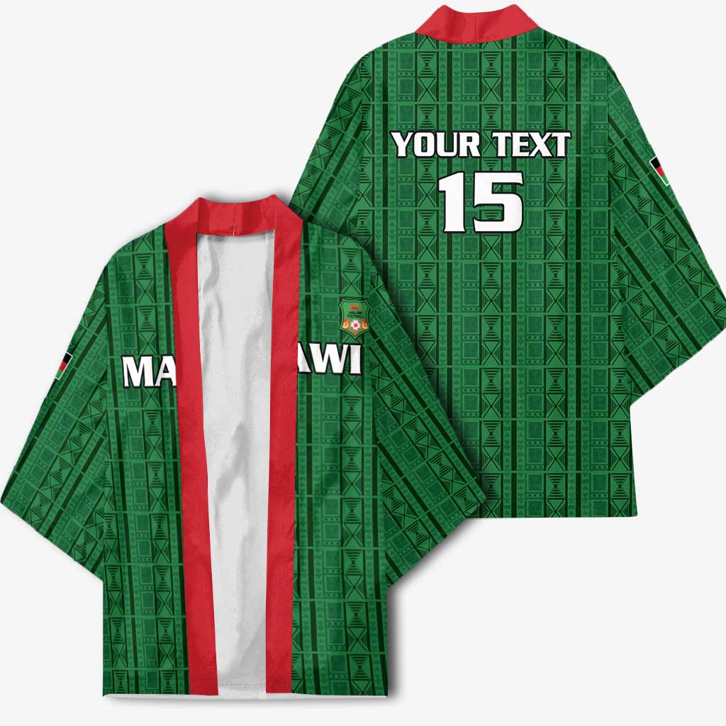 Custom Malawi Football Kimono Come On Flames - Green - Wonder Print Shop