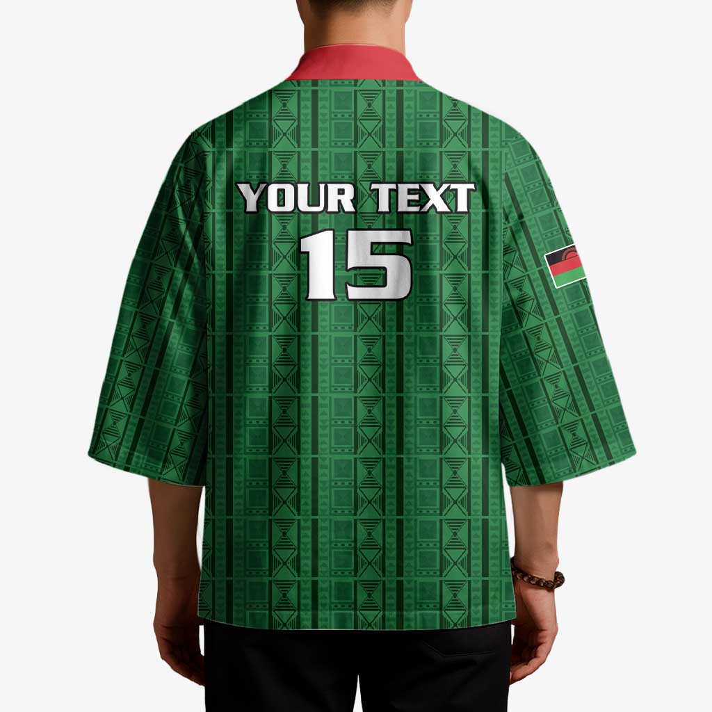 Custom Malawi Football Kimono Come On Flames - Green - Wonder Print Shop
