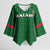 Custom Malawi Football Kimono Sleeve Blouse Come On Flames - Green - Wonder Print Shop
