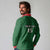 Custom Malawi Football Long Sleeve Polo Shirt Come On Flames - Green - Wonder Print Shop