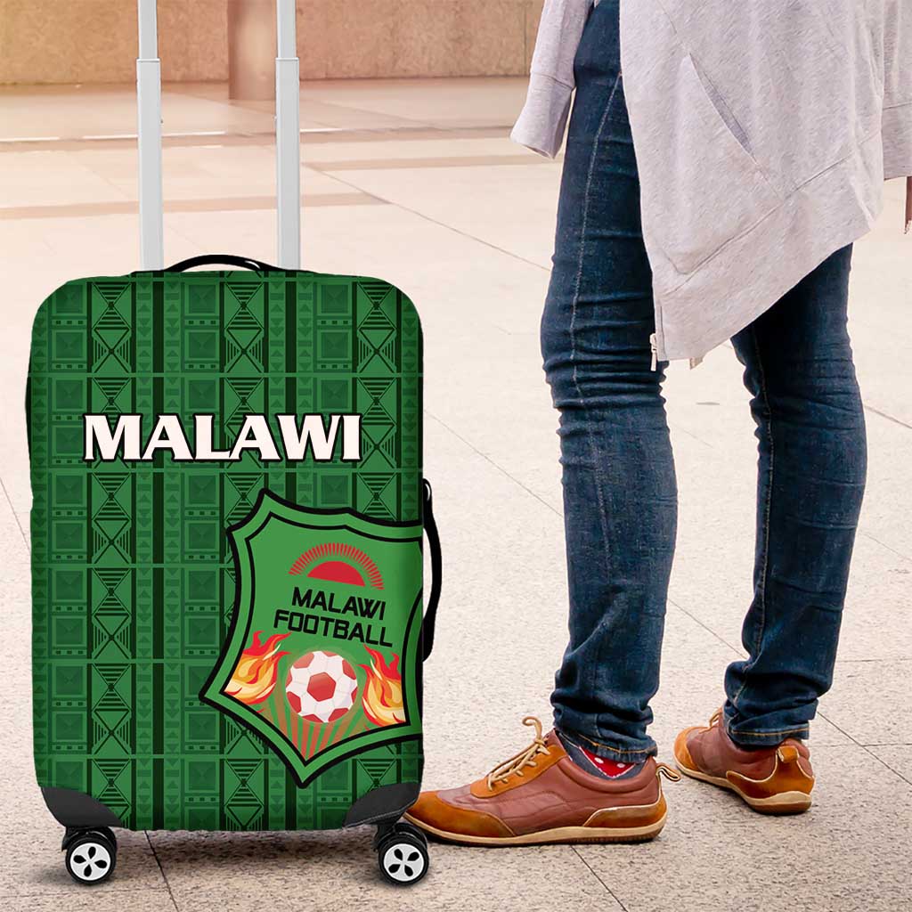 Malawi Football Luggage Cover Come On Flames - Green - Wonder Print Shop
