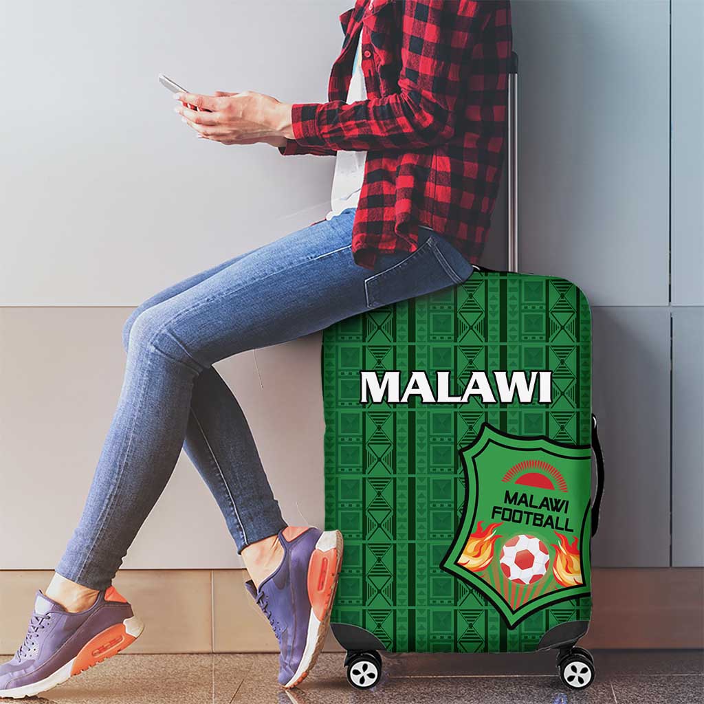 Malawi Football Luggage Cover Come On Flames - Green - Wonder Print Shop