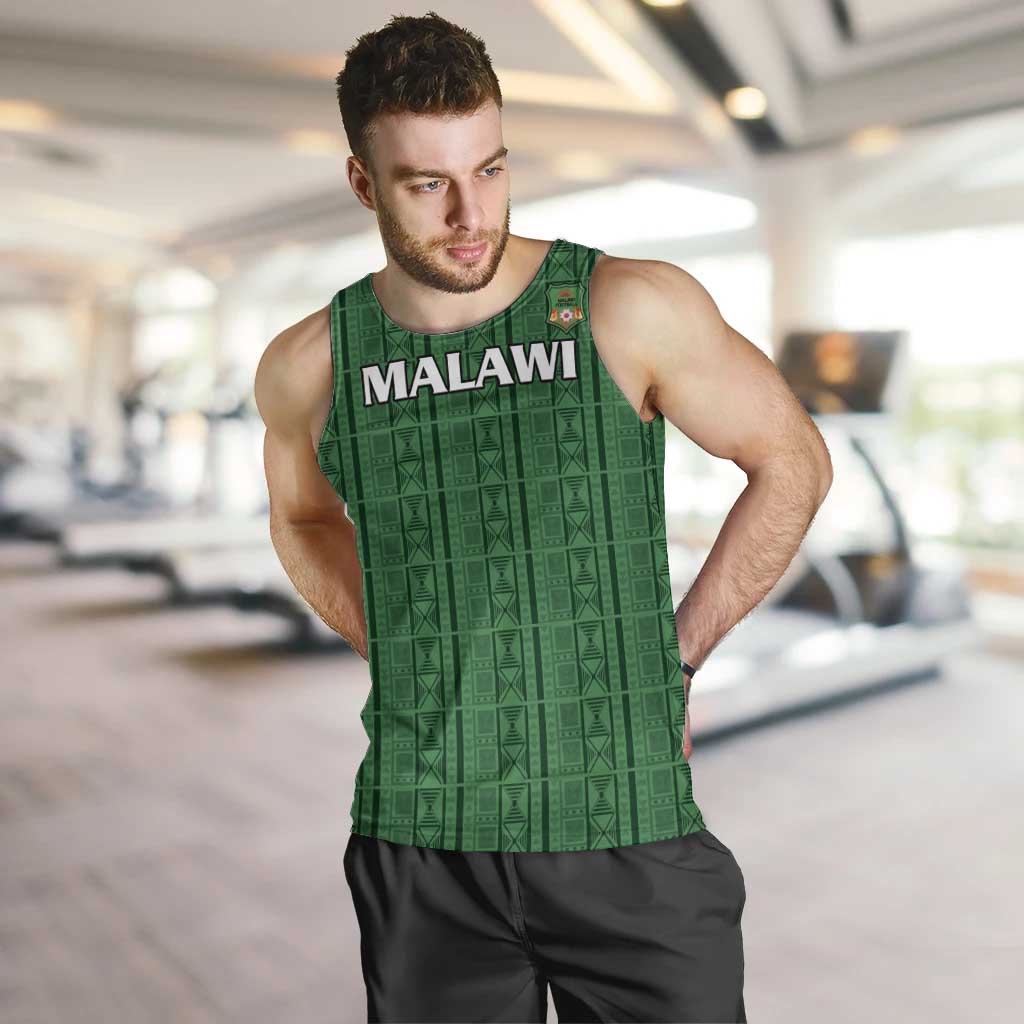 Custom Malawi Football Men Tank Top Come On Flames - Green - Wonder Print Shop