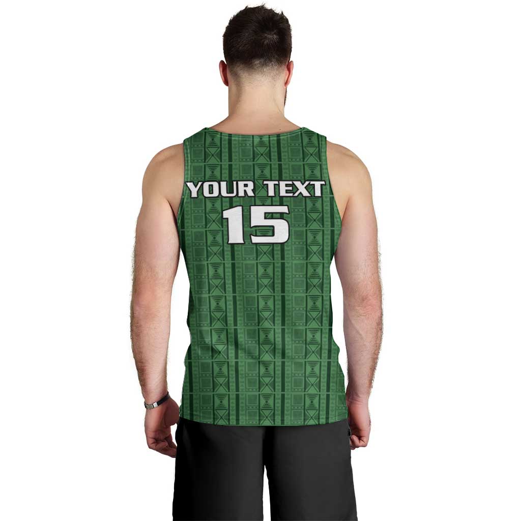 Custom Malawi Football Men Tank Top Come On Flames - Green - Wonder Print Shop