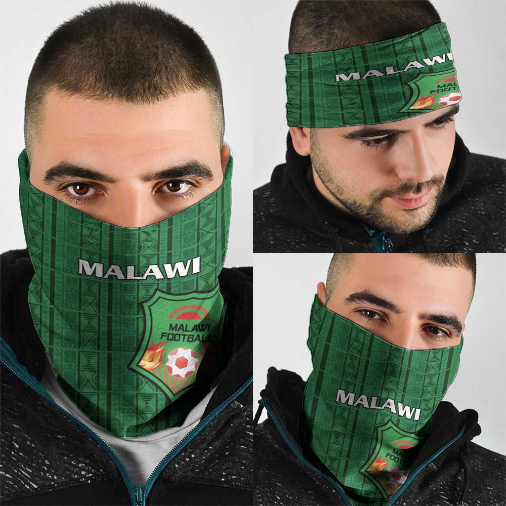 Malawi Football Neck Gaiter Come On Flames - Green - Wonder Print Shop